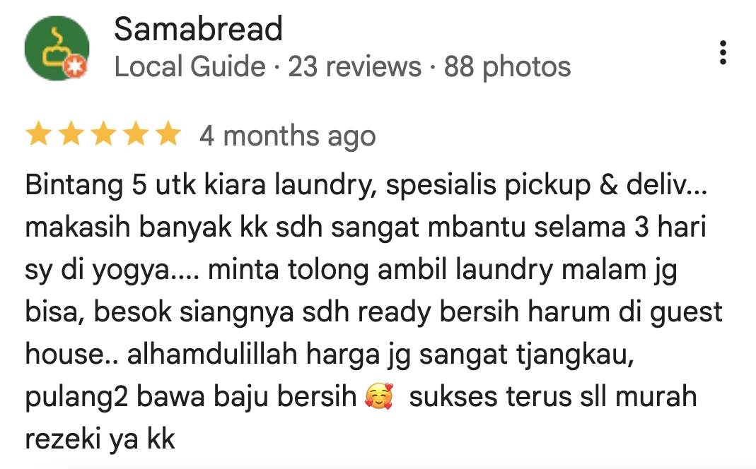 Reviews laundry express jogja google maps
